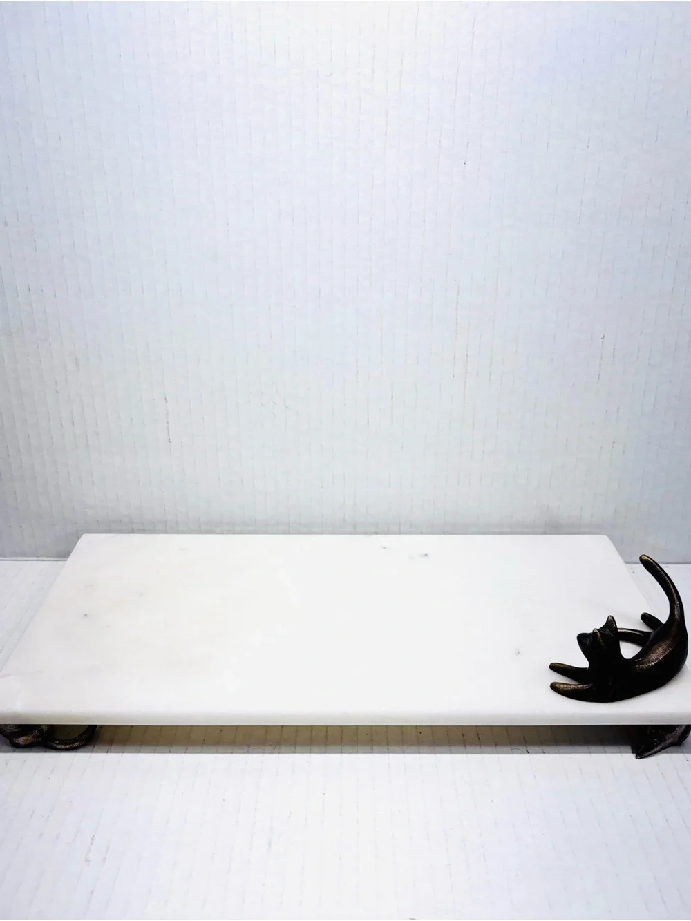 Vintage Michael Aram Cat Mouse Marble Serving Cheese Board Tray Witty Piece